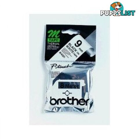 Brother M-E21 9mm Metallic Black-on-Pink M Tape - Brother - M-E21 - 0.05kg