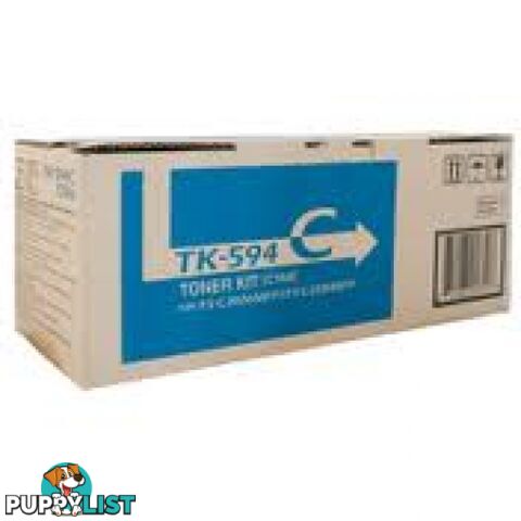 Kyocera TK-594C Cyan Toner For FS-C2526 - Kyocera - TK-594C - 0.40kg