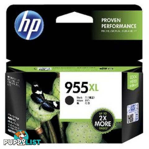 Hewlett Packard HP-955XL BK Black Ink HIGH YIELD for PRO 8210 8710 8720 - Hewlet Packard - HP 955XL BK - 0.00kg