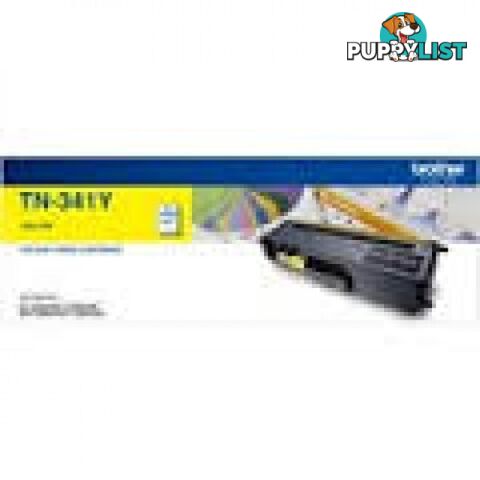 Brother TN-341Y Yellow Toner for HL-L8250 HL-L8350 HL-L9200 MFC-L8600 MFC-L9550 - Brother - TN-341Y - 0.87kg