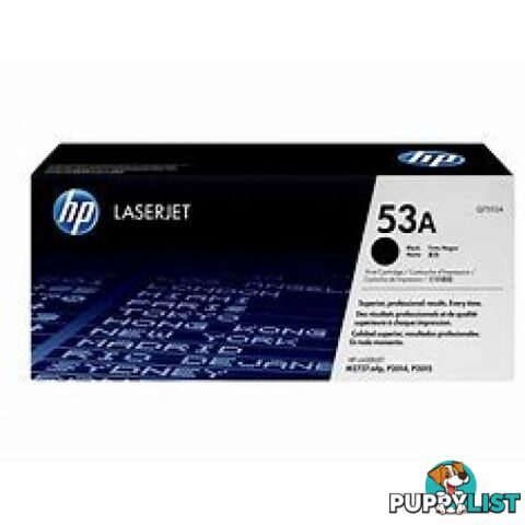 HEWLETT-PACKARD Q7553A Black Toner [#53A] for P2015 P2014 LBP3310 LBP3370 - Hewlet Packard - HP Q7553A BLACK - 2.00kg