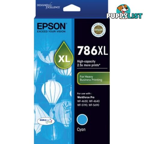 Epson 786XL C13T787292 HIGH YIELD CYAN 786XL - Epson - Epson 786XL CYAN - 0.00kg