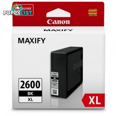 Canon PGI-2600XLBk Pigment Black Ink High Yield - Canon - PGI-2600XLBk - 0.20kg