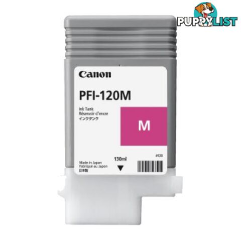 Canon PFI-120 Magenta Pigment Ink for ProGraf TM200 TM205 TM300 TM305 - Canon - PFI-120 Magenta - 0.00kg