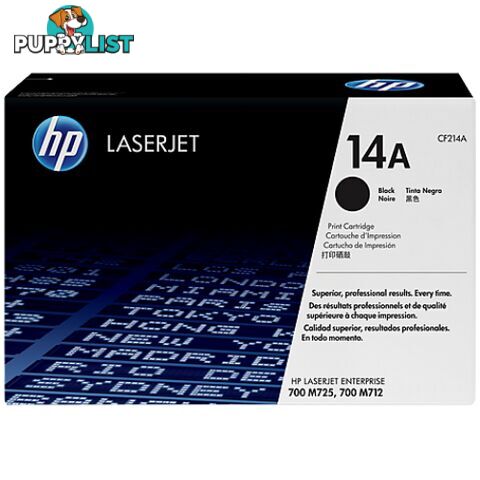 Hewlett-Packard CF214X Black Toner [#14X] - Hewlet Packard - HP CF214X Black - 0.00kg