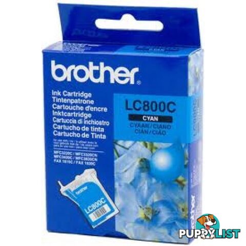 Brother LC800C Cyan Ink Cartridge - Brother - LC800C - 0.30kg