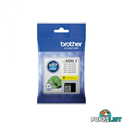 Brother LC432Y Yellow Ink Cartridge for MFC-J5340dw MFC-J7440dw MFC-J6540dw MFC-J6740dw MFC-J6940dw - Brother - LC432 Yellow - 0.60kg