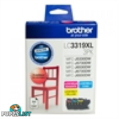 Brother LC3319XL3PK Colour High Yield Ink Set for MFC-J6530DW MFC-J6730DW MFC-J6930DW - Brother - LC3319XL3PK - 0.07kg