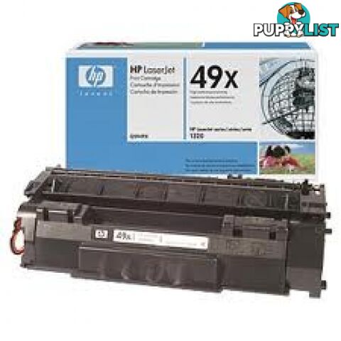 Hewlett-Packard Q5949A Black Toner High Yield [#49A] for LaserJet 1160 1320 3390 3392 - Hewlet Packard - HP Q5949A BLACK - 0.13kg