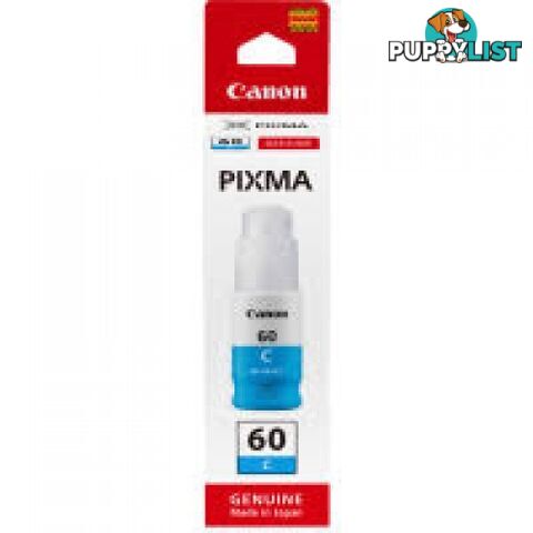 Canon GI-66C Cyan ink bottle For MAXIFY MEGATANK GX6060 GX7060 - Canon - GI-66 Cyan - 0.00kg