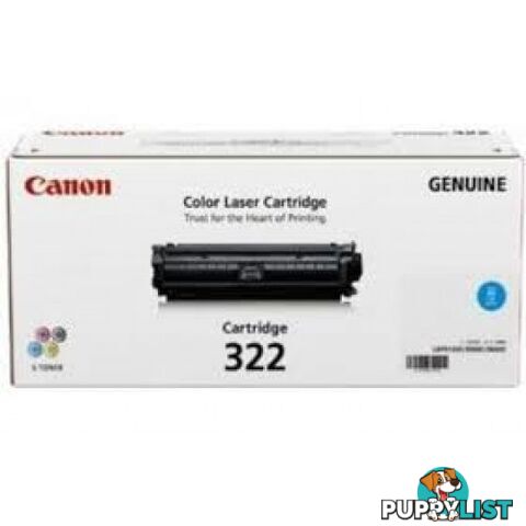 Canon Cartridge 322C Cyan Toner for LBP-9100 LBP9500 LBP9600 - Canon - Cartridge 322 Cyan - 2.00kg