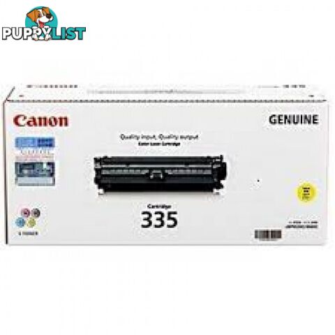 Canon Cartridge 335Y High Capacity Yellow Toner Cartridge for LBP841 LBP843 - Canon - Cartridge 335 Yellow HY - 1.00kg