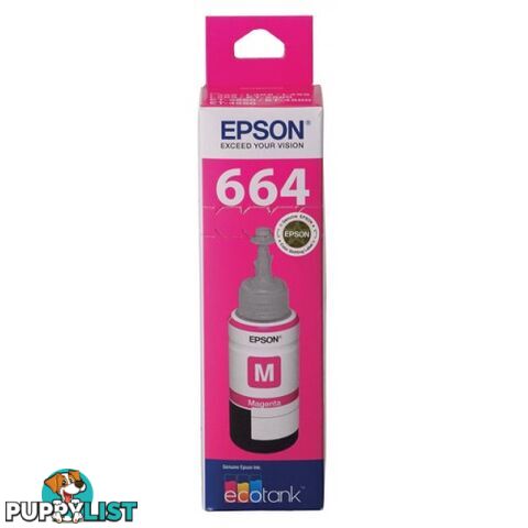 EPSON T664M MAGENTA INK BOTTLE - Epson - Epson T664 MAGENTA - 0.00kg