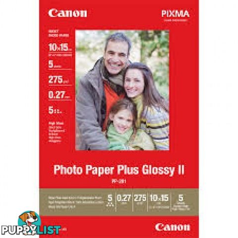 Canon PP301 A4 20 Photo Paper Plus Glossy II 20 sheets - Canon - PP301A4-20 - 0.44kg