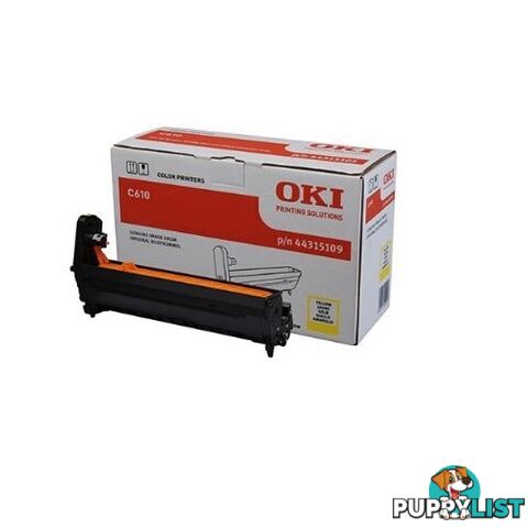 OKI 44315109 YELLOW DRUM UNIT C610N C610DN - OKI - OKI C610 Y DRUM - 0.00kg