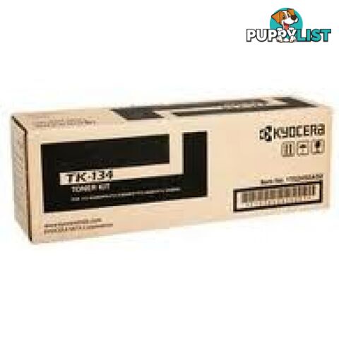 Kyocera TK-134 Black Toner for FS-1300D, FS-1350DN - Kyocera - TK-134 - 0.40kg