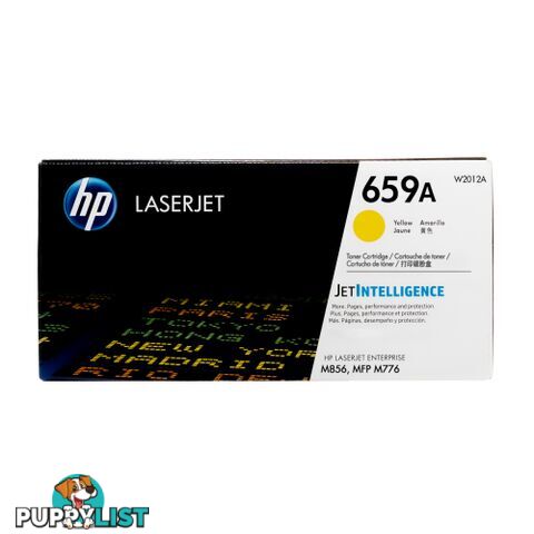 Hewlett-Packard W2012X  Yellow Toner [ 659X] for M776 M856 - Hewlet Packard - HP W2012X  Yellow - 0.94kg