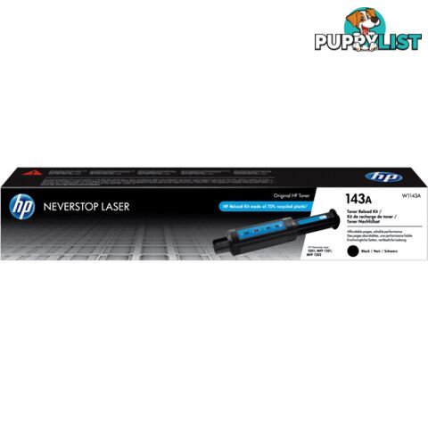 Hewlett-Packard W1143A Black Toner [#143A] for MFP1201nw - Hewlet Packard - HP W1143A  Black - 0.94kg