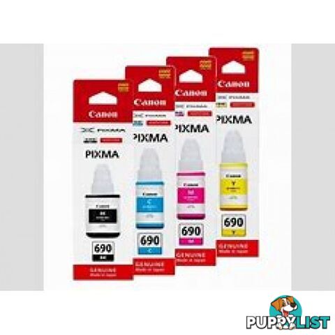 Canon GI-690VP Value Pack ink bottle Set For Endurance G Series - Canon - GI-690 Ink Set - 0.00kg