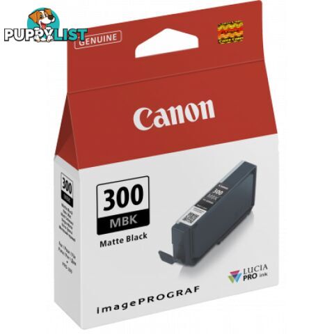 Canon PFI-300MBK Matte Black Lucia Pigment Ink for PRO-300 - Canon - PFI-300 Matte Black - 0.00kg