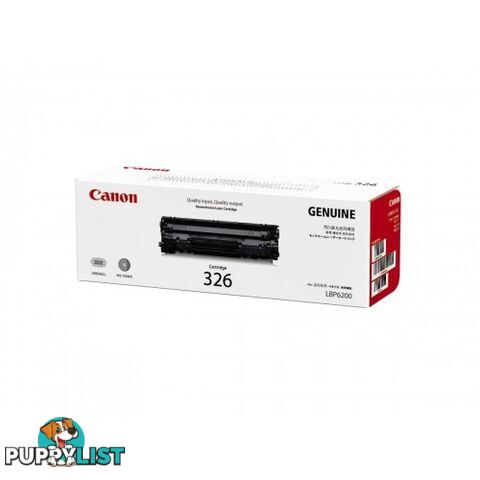 Canon Cartridge 326BK Black Toner for LBP-6200 LBP-6230 - Canon - Cartridge 326 - 0.78kg