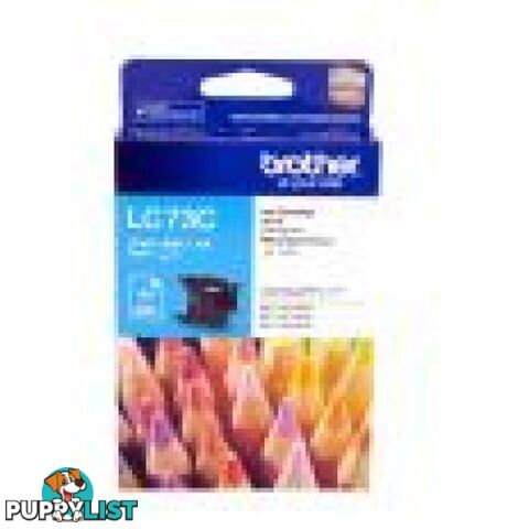 Brother LC73C Cyan Ink cartridge for MFC-J825DW DCP-J925DW MFC-J6510 - Brother - LC73C - 0.60kg