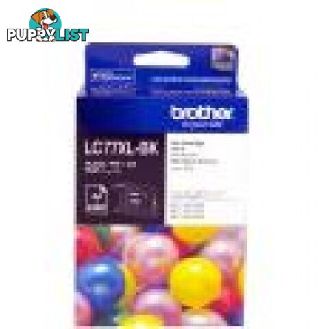 Brother LC77XLBK High Capacity Black Ink cartridge for MFC-J5910 MFC-J6510 MFC-J6910 - Brother - LC77XLBK - 0.14kg