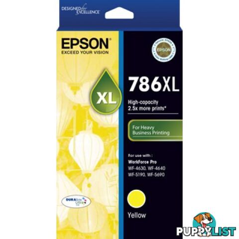 Epson 786XL C13T787492 HIGH YIELD YELLOW 786XL - Epson - Epson 786XL YELLOW - 0.00kg