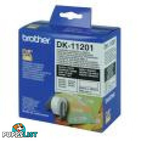 Brother DK-11219 White Round Die-Cut Labels, 12mm Diameter, 1200 Labels per Roll - Brother - DK-11219 - 0.35kg