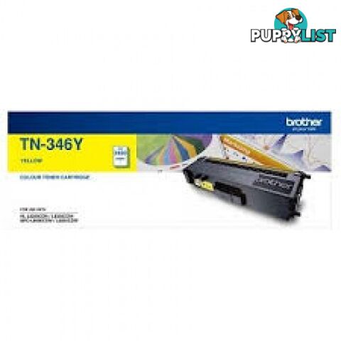 Brother TN-346Y Yellow Toner High Yield for HL-L8250 HL-L8350 MFC-L8600 MFC-L8850 - Brother - TN-346Y - 0.87kg