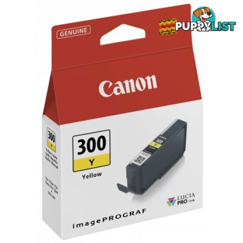 Canon PFI-300Y Yellow Lucia Pigment Ink for PRO-300 - Canon - PFI-300 Yellow - 0.00kg