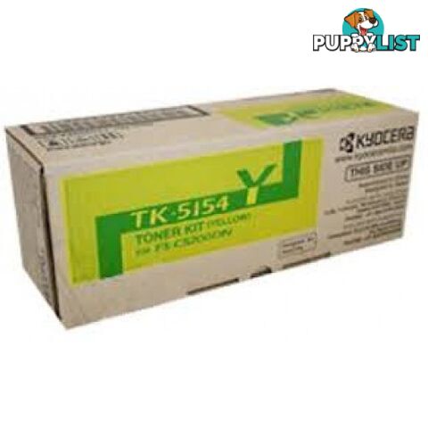 Kyocera TK-5154 Yellow Toner Kit M6035, M6535 - Kyocera - TK-5154 Yellow - 1.00kg