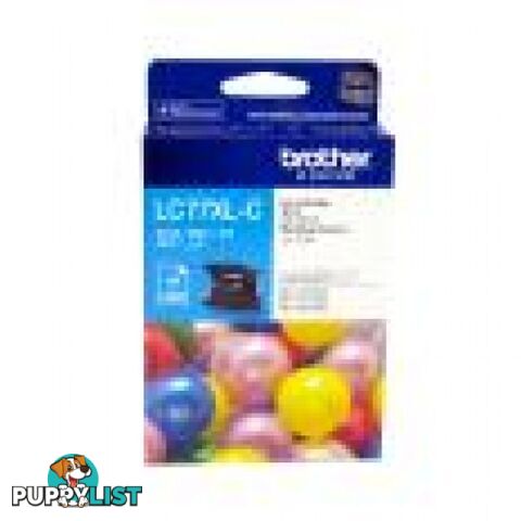 Brother LC77XLC High capacity Cyan Ink cartridge for MFC-J6510 MFC-J6710 MFC-J6910 - Brother - LC77XLC - 0.60kg