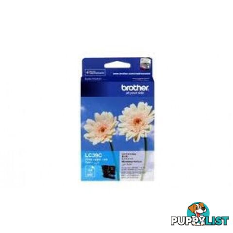 Brother LC39C Cyan Ink Cartridge for MFC-J255W MFC-J415W DCP-J515W - Brother - LC39Cyan - 0.50kg