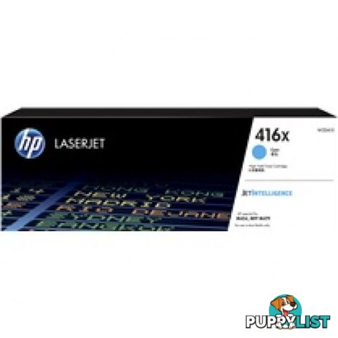 Hewlett-Packard W2041X High Yield Cyan Toner [#416X] - Hewlet Packard - HP W2041X CYAN - 0.94kg