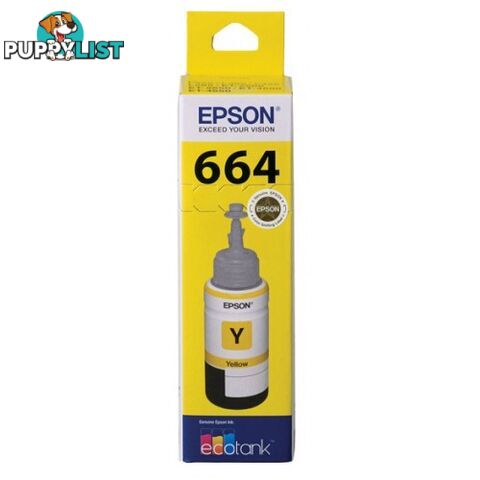 EPSON T664Y YELLOW INK BOTTLE - Epson - Epson T664 YELLOW - 0.00kg