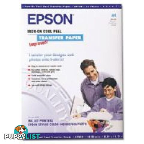 Epson C13S041154 A4-10 T-Shirt Transfer Paper 10 sheets - Epson - Epson SO41154 - 0.20kg