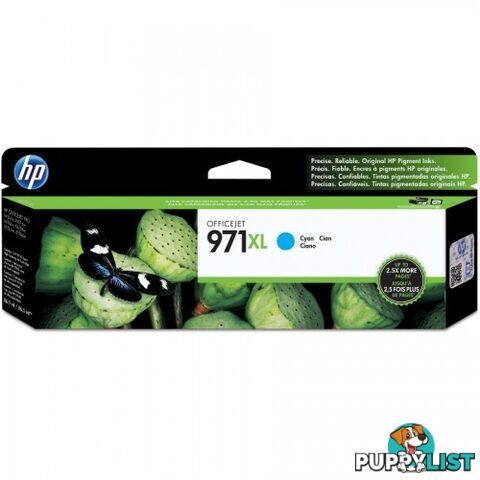 Hewlett Packard HP-971XL C Cyan Ink HIGH YIELD - Hewlet Packard - HP 971XL C - 0.00kg