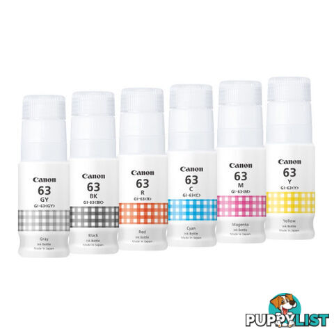 Canon GI-63 Value Pack ink bottle Set For INDURANCE MEGATANK G660 - Canon - GI-63 Value Pack - 0.00kg