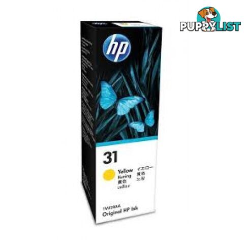 Hewlett Packard #31 YELLOW Ink Bottle 1VU28AA - Hewlet Packard - HP 31 Yellow Ink - 0.00kg