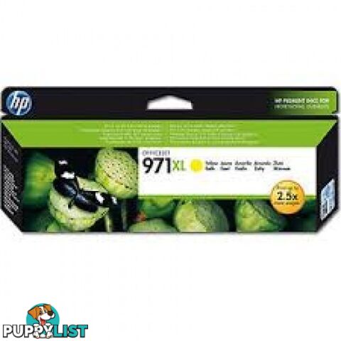 Hewlett Packard HP-971XL Yellow Ink HIGH YIELD for PRO X576 - Hewlet Packard - HP 971XL Y - 0.00kg