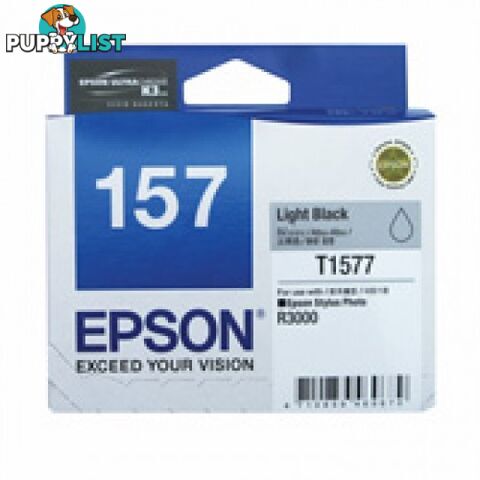 EPSON 157 C13T157790 LITE BLACK  Ink Cartridge - Epson - EPSON 157 LITE BLACK - 0.00kg