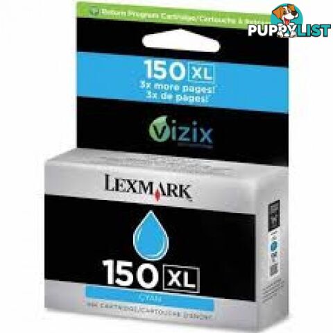 Lexmark #150 14N1615AAN CYAN HIGH yield Ink - Lexmark - LX 150XL CYAN - 0.00kg