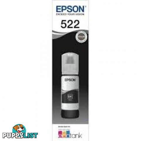 EPSON T522PBK PHOTO BLACK INK BOTTLE C13T06W192 for ET2710 ET4700 ET8500 - Epson - Epson 522 PHOTO BLACK - 0.00kg