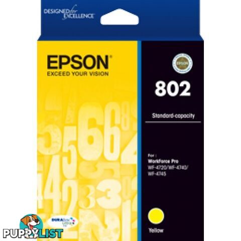 Epson 802 C13T355492 YELLOW Ink for WorkForce WF-4720 WF-4745 WF-4740 - Epson - Epson 802 Yellow - 0.00kg