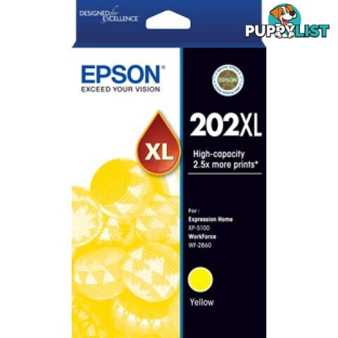 Epson C13T02P492 High Capacity Yellow Ink 202XL - Epson - Epson 202XL YELLOW - 0.10kg