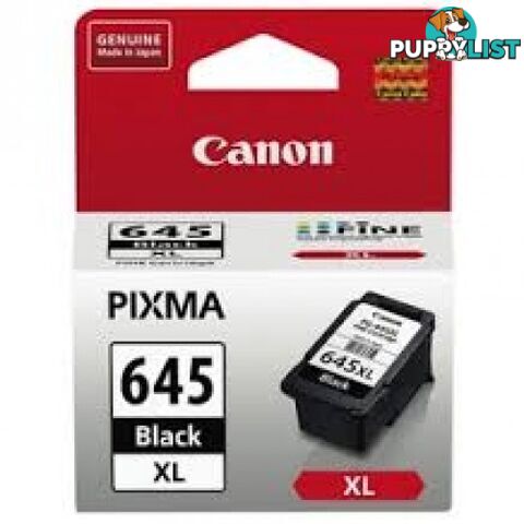 Canon PG-645XL HIGH YIELD BLACK Cartridge - Canon - PG-645XL Black - 0.60kg