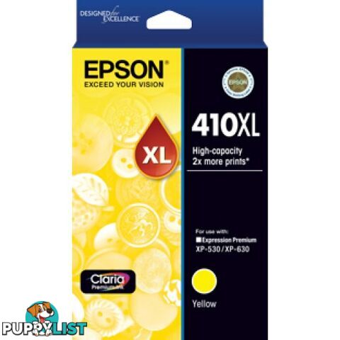 Epson C13T340492 HIGH YIELD YELLOW INK 410XL - Epson - Epson 410XL YELLOW - 0.00kg