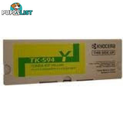 Kyocera TK-594Y Yellow Toner For FS-C2126 - Kyocera - TK-594Y - 0.40kg