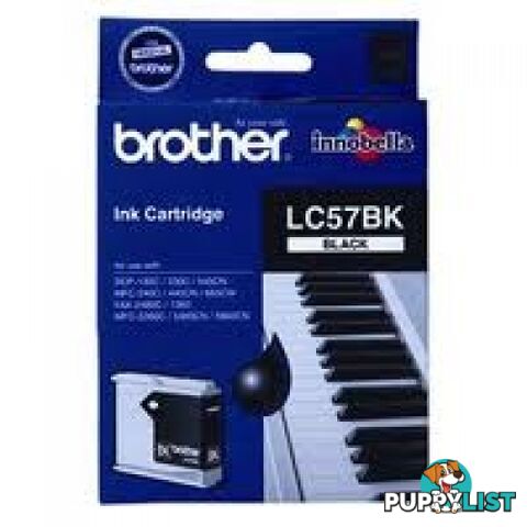 Brother LC57BK Black Ink Cartridge for MFC885CW MFC-685CW - Brother - LC57BK - 0.70kg